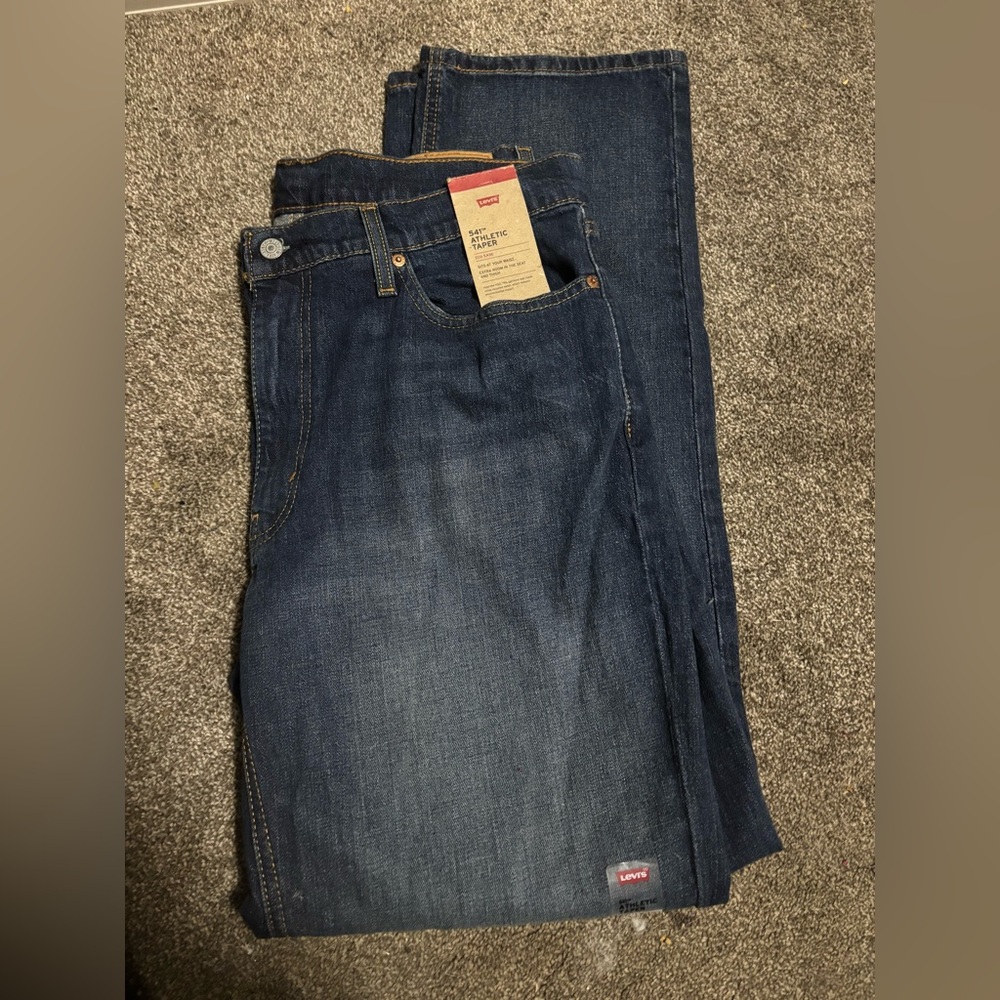 Levi's Dark Blue Slim Straight Jeans